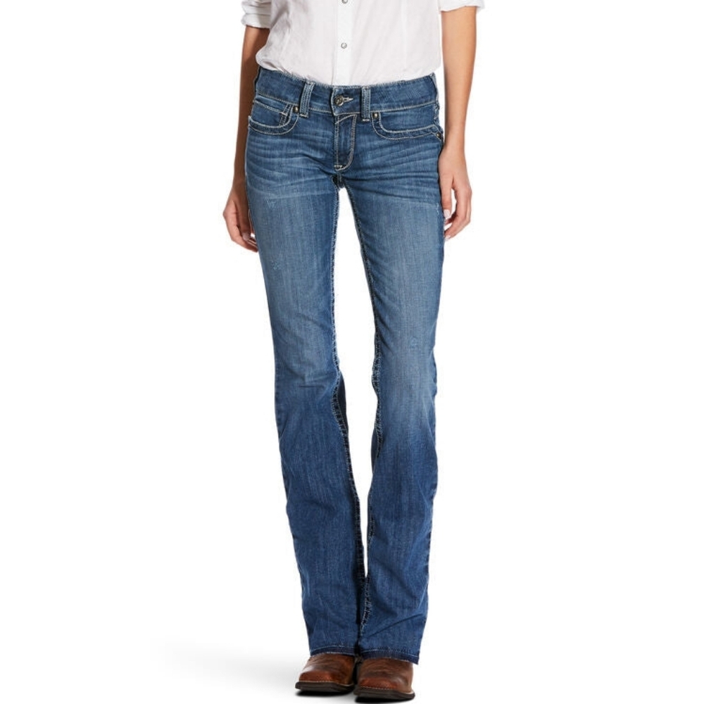 ARIAT R.E.A.L Eleanor Mid Rise Jasmine Boot Cut Jeans Size 28 L